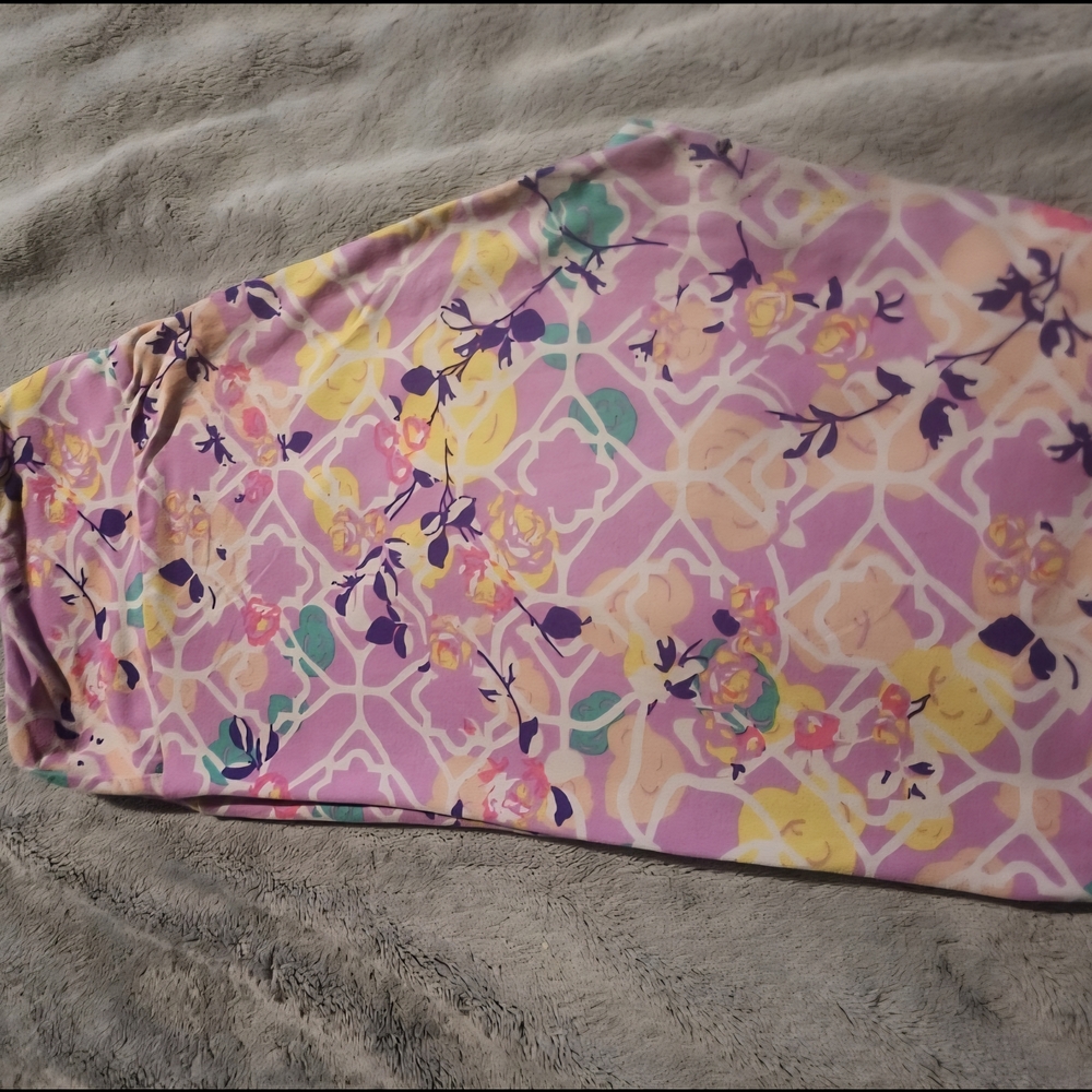 Floral Purple TC Lularoe Leggings